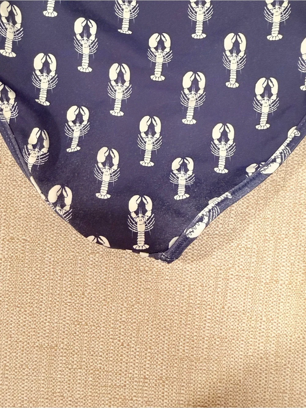 Vineyard Vines Navy and White Lobster Two-Piece Girls' Swim Set